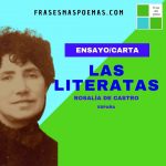 «Las literatas» de Rosalía de Castro (Ensayo/Carta)
