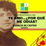 «Te amo…¿Por qué me odias?…» de Rosalía de Castro (Poema)
