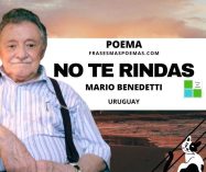 «No te rindas» de Mario Benedetti (Poema)