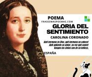 «Gloria del sentimiento» de Carolina Coronado (Poema)