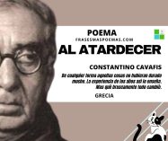 «Al atardecer» de Constantino Cavafis (Poema)