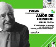 «Amor de hombre» de Gabriel Celaya (Poema)