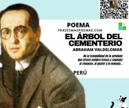 «El árbol del cementerio» de Abraham Valdelomar Pinto (Poema)