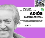 «Adiós» de Gabriela Mistral (Poema)