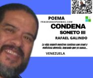 «Condena /Soneto III» de Rafael Galindo (Poema)