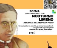 «Nocturno limeño» de Abraham Valdelomar Pinto (Poema)