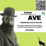 «Ave» de Ramón del Valle Inclán (Poema)