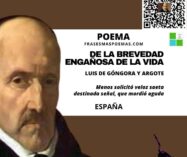 «De la brevedad engañosa de la vida» de Luis de Góngora (Poema)