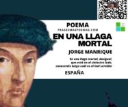 «En una llaga mortal» de Jorge Manrique (Poema)