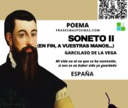 «Soneto II (En fin, a vuestras manos)» de Garcilaso de la Vega (Poema)