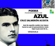 «Azul» de Cruz Salmerón Acosta (Poema)