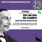 «En un día de campo» de José Batres Montufar (Poema)