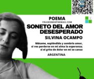 «Soneto del amor desesperado» de Silvina Ocampo (Poema)