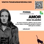 «Amor» de Idea Vilariño (Poema)