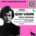«Quo vadis» de Adela Zamudio (Poema)