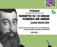 «Soneto IV -O gran fuerza de amor» de Juan Boscán (Poema)