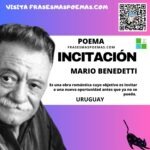 «Incitación» de Mario Benedetti (Poema)