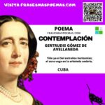 «Contemplación» de Gertrudis Gómez de Avellaneda (Poema)