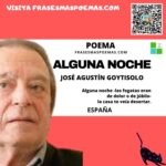 «Alguna noche» de José Agustín Goytisolo (Poema)