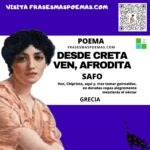 «Desde Creta ven, Afrodita» de Safo (Poema)