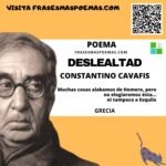 «Deslealtad» de Constantino Cavafis (Poema)