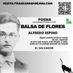 «Balsa de flores» de Alfredo Espino (Poema)