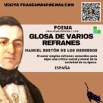 «Glosa de varios refranes» de Manuel Bretón de los Herreros (Poema)